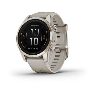 Garmin Epix Pro Gen 2 - Sapphire Edition Watches 42mm Soft Gold w/ Light Sand Band 010-02802-10