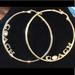 Coach Jewelry | Authentic Coach Medium Hoop Earrings- New On Card! | Color: Gold | Size: Os