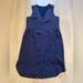 Madewell Dresses | Madewell Dresses Madewell Odette Silk Polka Dot Mini Dress | Color: Blue | Size: S