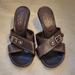 Coach Shoes | Coach Karina Brown Leather Sandals 7.5 | Color: Brown | Size: 7.5