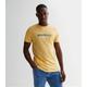 Men's Jack & Jones Pale Yellow Logo T-Shirt New Look