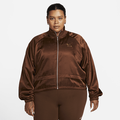 Nike Air Women's Full-Zip Satin Jacket - Brown