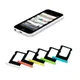 Support de fente de carte Sim 5 couleurs pour Apple iPhone 5C couvercle accessoires