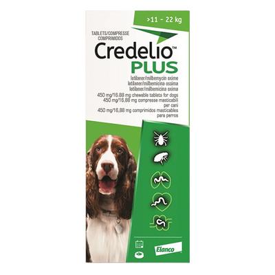 Credelio Plus For Large Dog 24lbs - 48lbs (11-22kg) 3 Chews