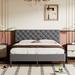 Walker Edison Bed by Wayfair TM Upholstered, Wood in Gray | Queen XD-174