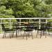 vidaXL 3/5/7/9 Piece Patio Dining Set Black Poly Rattan