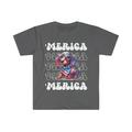 Dachshund Merica Patriotic T-Shirt Cute Doxie 4th of July Weiner Dog Shirt