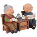 Couple Elderly Resin Figurines Wedding Statue Cake Decor Anniversary Statues Craft Loving Ornament Topper Figurine