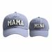 Toddler Sun Hat Parent Child Outfit Unisex Baseball Cap Classic Low Profile Cotton Baseball Cap Embroidery Mama Labeling Letter Soft Unconstructed Hats Blue