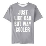 BJUTIR Kids T-Shirts For Boys Girls Summer Father S Day Letter Printing Children S T Shirt Round Neck Casual Short Sleeve T Shirt Short Sleeve Pattern T Shirt