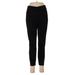 Zara Basic Faux Leather Pants - Mid/Reg Rise: Black Bottoms - Women's Size Medium