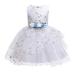 Clothes For Girls 2-10Y Children Sleeveless Floral Embroidered Tulle Ball Gown Princess Prom Dresses For Girls