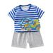 Summer Savings Clearance! Edvintorg Summer Children Clothes Sets Cute Cartoon Printed Sports Clothes For Baby Girl Boy Clothing Sets T-Shirts+Shorts 2 Piece Kids 6Months-6Years Clothing