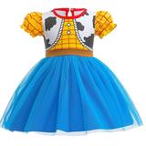 SUEE Cowgirl Jessie Costume For Toddler Girls Halloween Party Princess Dress Up Outfit with Bag