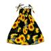 KI-8jcuD Flower Girl Dress Toddler 7 Toddler Kids Girls Floral Bohemian Sunflowers Sleeveless Beach Straps Dress Princess Clothes Little Girl Christmas Sweater 6 Year Old Girl Clothes Kids Clothes G