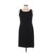 Jessica Howard Casual Dress - Sheath: Black Solid Dresses - Women's Size 6 Petite