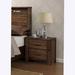 Loon Peak® Farl Solid Wood Nightstand Wood in Brown/Green | 25 H x 26 W x 17 D in | Wayfair 5EBDABCEC2E74FDF803D307B7B0C23F1