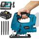 Jigsaw,18V lxt Cordless Jigsaw Body Battery Combo Kit ±45° Cutting Power Tools + 4 Blades + 1 x 5.5A Battery + Charger,Compatible with Makita Battery