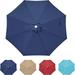 Simple Deluxe 9 Patio Umbrella Replacement Canopy Outdoor Table Market Yard Umbrella Replacement Top Cover Dark Blue