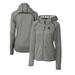 Women's Cutter & Buck Heather Gray Philadelphia Eagles Helmet Logo Mainsail Sweater-Knit Full-Zip Hoodie