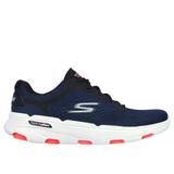 Skechers Men's GO RUN 7.0 Sneaker | Size 10.5 | Navy/Black | Textile/Synthetic | Vegan | Machine Washable