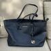 Michael Kors Bags | Michael Kors Jet Set Travel Saffiano Leather Top Zip Tote Bag | Color: Black | Size: 18.5 X 11 X 6.25