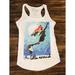 Disney Tops | Disney Ariel The Little Mermaid Racerback Tank Top Women’s Medium White | Color: White | Size: M