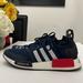 Adidas Shoes | Adidas Japan Original Nmd R1 Collegiate Navy Running Sneakers Mens-Boys Size 6.5 | Color: Blue/Red | Size: 6.5