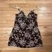 Urban Outfitters Dresses | Brown Mini Dress With Beige Floral Design | Color: Brown | Size: L