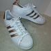 Adidas Shoes | Adidas White And Rose Gold Superstar Shell Toe Sneakers Size 11 / 9.5uk | Color: Gold/White | Size: 11 / 9.5uk