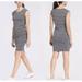 Athleta Dresses | Athleta Gray Stripe Carefree Tee Dress Size Small | Color: Gray | Size: S