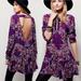 Free People Dresses | Free People Long Sleeve Flouncy Low Back Pocketed Dress | Color: Purple | Size: S