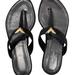 Louis Vuitton Shoes | New Authentic Louis Vuitton Thong Sandals Size 39.5 | Color: Black | Size: 39.5