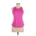 Nike Active Tank Top: Pink Color Block Activewear - Women's Size Medium