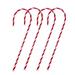 Northlight Seasonal Set Of 4 Red & White Stripped Candy Cane Stakes Christmas Outdoor Decor 60" Plastic in Red/White | 60 H x 13 W x 1 D in | Wayfair