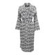 Cyberjammies Women's Nicole Cream Geo Print Long Dressing Gown - Size 16