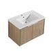 Wildon Home® Maffei Soft Close Doors Bathroom Vanity w/ Sink,30 Inch For Small Bathroom, Imitative Oak | 19.3 H x 30 W x 18 D in | Wayfair