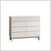 Latitude Run® Caliyah 8 - Drawer Dresser Wood in Brown/White | 37.8 H x 47.24 W x 15.35 D in | Wayfair E9F3E611318B430084C4B3A7F51C9C0E