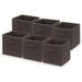 Ivy Bronx Fabric Storage Bin Set Fabric in Brown | 10.75 H x 10.75 W x 11 D in | Wayfair 7C235652972E467E946DED10BFAB83A6