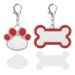 2pcs Sublimation Blank Dog Tags Heat Transfer Pet Tags Pendent Blank Craft Pet Tags