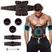 Junovo Abs Stimulator Abdominal Muscle Toning Belt Ab Muscle Trainer Sport Exercise Belt for Men and Women Pink