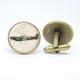 Submarine Spitfire Cufflinks in Bronze Or Silver Plated Setting Complete With Gift Box