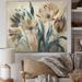 Designart 'Wild Flowers In Faded Vintage Colours IV' Floral Wall Tapestry