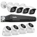 SANNCE Security Camera System CCTV 8 Channel 5-in-1 DVR with 2TB 8 Wired 1080p HD Surveillance Cameras Indoor Outdoor Cameras with Night Vision