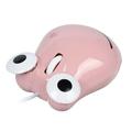 PloutoRich Wired Mouse Cute Animal Frog Shaped Computer Mouse Portable 1200DPI Optical Corded Mouse USB Mice for Laptop PC Desktop Computer Pink