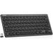 2.4G Wireless Keyboard Ultra Slim and Compact Keyboard with Media Hotkeys for Computer Desktop PC Laptop Surface