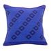 Novica Handmade Mayan Blue Cotton Cushion Cover