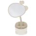 Homemaxs Desk Makeup Mirror Simple Style Makeup Mirror Storage Box Makeup Mirror Cosmetics Mirror