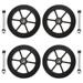 Homemaxs Heavy Duty Wheelchair Wheels Universal Wheelchair Front Wheels Replacements