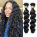 DOPI Wig Hair Bundles Brazilian Hair Weave Bundles Natural Black Color Wavy Hair